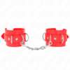 KINK - 3 APPAREILS-POIGNETS AJUSTABLES ROUGE 17,5-25 CM X 6 CM