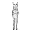 PASSION - BS 102 BODYSTOCKING BLANC TAILLE UNIQUE
