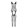 PASSION - BS 104 BODYSTOCKING NOIR TAILLE UNIQUE