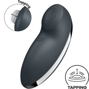 SATISFYER - TAP  CLIMAX 2 VIBRATEUR  STIMULATEUR GRIS