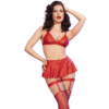CHILIROSE - CR 4716 ENSEMBLE 3 PIÈCES ROUGE S