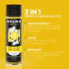 BRUMA - HUILE DE MASSAGE PREMIUM EFFET CHALEUR SAVEUR PINA COLADA 3 EN 1 - 100 ML