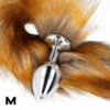 KINK - PLUG ANAL TAILLE M 8 X 3,5 CM AVEC QUEUE SYNTHÉTIQUE 40 CM MARRON