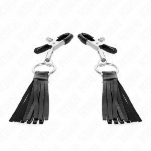 KINK - PINCES À TÉLÉMONS À PAMPONS EN CUIRETTE 6 CM