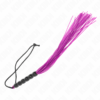KINK - MINI FOUET EN SILICONE AVEC 6 BILLES VIOLES 26 CM
