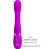PRETTY LOVE - SHANIA TRIPLE RABBIT VIBRATEUR MULTIFONCTION ROSE