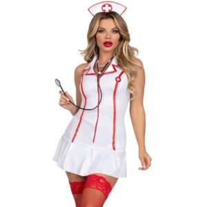 LEG AVENUE - COSTUME DINFIRMIÈRE EN CHEF BLANC S/M