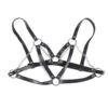 SUBBLIME - 953713 CEINTURE PUNK BONDAGE BOUCLE MÉTAL NOIRE TAILLE UNIQUE