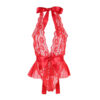 SUBBLIME - 953973 BODY SEXY A VOLANTS + CEINTURE ROUGE S/M