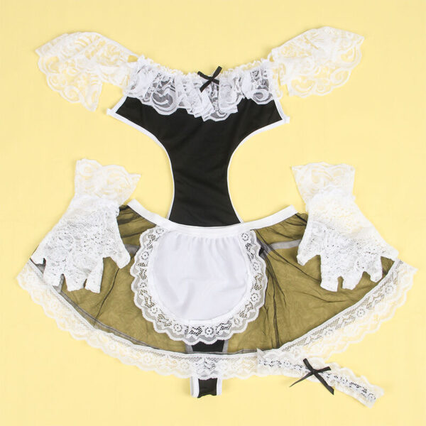 SUBBLIME - 954314 COSTUME DE FEMME SEXY NOIR/BLANC L/XL
