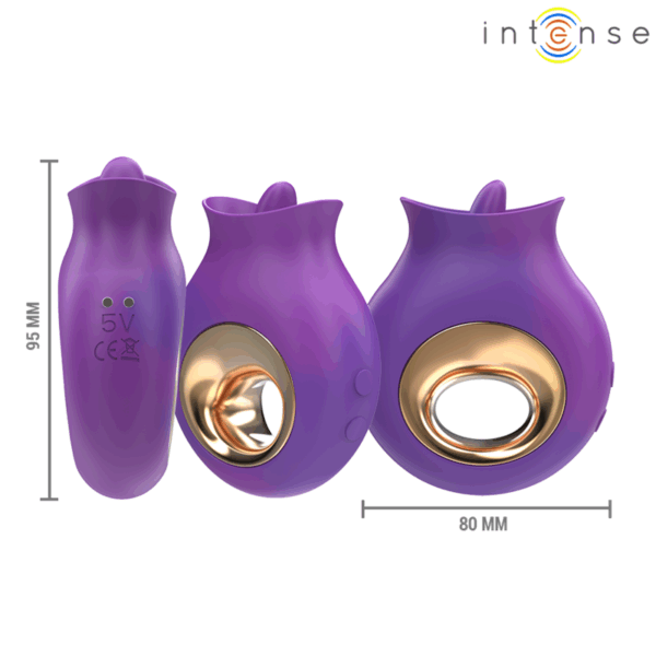 INTENSE - TULI STIMULATEUR CLITORIS 9 VIBRATIONS  9 OSCILLATIONS VIOLET