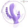 INTENSE - MIKO TRIPLE VIBRATEUR LAPIN  STIMULATEUR  ANAL 7 VIBRATIONS VIOLET