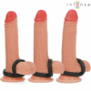 INTENSE - BOBBY DOUBLE ANNEAU PÉNIS EN SILICONE NOIR