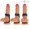 INTENSE - THEO ANNEAU PÉNIS DOUBLE SILICONE NOIR MODÈLE 3