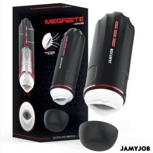 JAMYJOB - MASTURBATEUR BUCCAL AUTOMATIQUE MEGABITE 5 MODES DONDES STIMULANTES ET DE VIBRATIONS