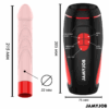 JAMYJOB - MASTURBATEUR AUTOMATIQUE PYSTON BASE AVEC DILDO À TÉLÉCOMMANDE