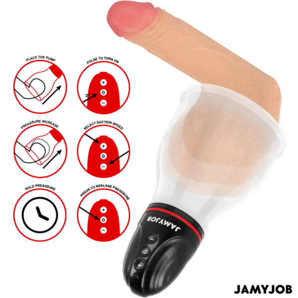 JAMYJOB - XPAND LITE POMPE À TESTICULES AUTOMATIQUE 3 NIVEAUX DONDES STIMULANTES GRIS