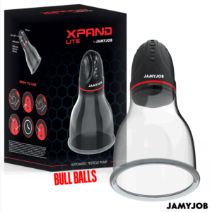 JAMYJOB - XPAND LITE POMPE À TESTICULES AUTOMATIQUE 3 NIVEAUX DONDES STIMULANTES GRIS