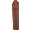 PRETTY LOVE - MANCHON DE PÉNIS CHANE AVEC EXTENSION DE 5 CM MULÂTRE