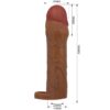 PRETTY LOVE - MANCHON DE PÉNIS HANI AVEC EXTENSION DE 5 CM MULÂTRE