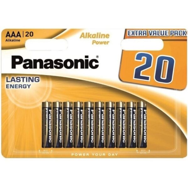 img_198810_8804841a660f69b9854d4a89c58cca7c_1.jpg PANASONIC - PILE ALCALINE AAA BRONZE LR03 BLISTER*20