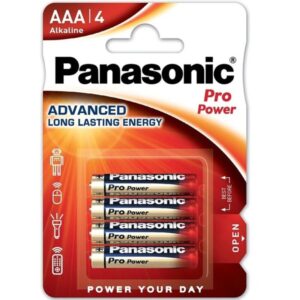 PANASONIC - PILES ALCALINES PRO POWER AAA LR03 BLISTER*4