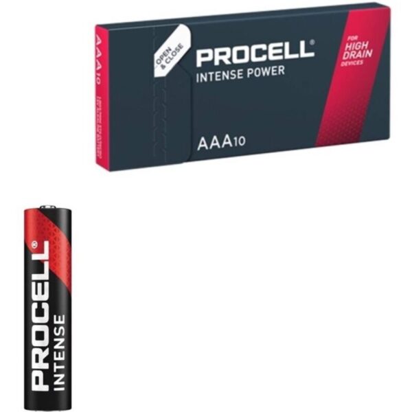 img_198820_6445d9d8e80b3e05e8692349b8d7abbe_1.jpg PROCELL - INTENSE POWER ALCALINE LR03 AAA 1,5V BOÎTE*10