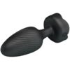 PRETTY LOVE - PLUG ANAL VARIAN AVEC LUMIÈRE LED NOIR 10,8 CM