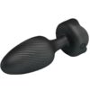 PRETTY LOVE - OSBORN PLUG ANAL AVEC LUMIÈRE LED NOIR 9,8 CM