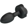 PRETTY LOVE - PLUG ANAL OLMAN AVEC LUMIÈRE LED NOIR 8,8 CM