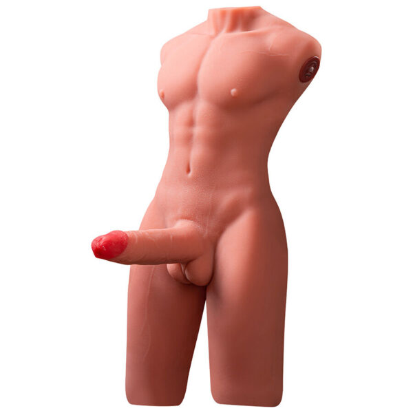 XISE - JASON DEMI-CORPS TORSE HOMME RÉALISTE AVEC POUSSÉES ET VIBRATIONS 55 CM