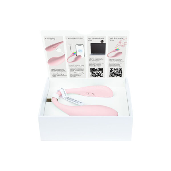 KIIROO - VIBRATEUR SPOT KISS ME EN FORME DE U ROSE