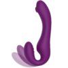 XOCOON - VIBRATEUR SANS STRAPLESS 2 EN 1 AVEC TÉLÉCOMMANDE VIOLET