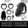 ADDICTED TOYS LOCKED - CAGE À PÉNIS MINDNIGHT CELL TAILLE S 4.8 CM