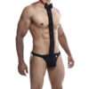 MOB - ESMOQUIN CON TANGA DE ENCAJE TALLA S/M