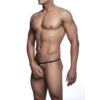 MOB - TANGA NEGRO CON FORMA DE LAGRIMA TALLA S/M