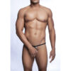 MOB - TANGA NEGRO CON FORMA DE LAGRIMA TALLA S/M