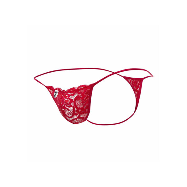 MOB - TANGA DE ENCAJE ROJO TALLA S/M
