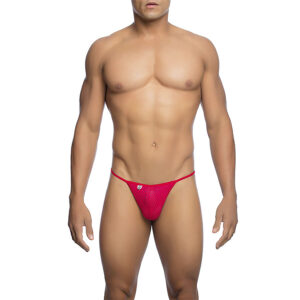 MOB - V-STRING DE MICROFIBRA ROJA TALLA S/M