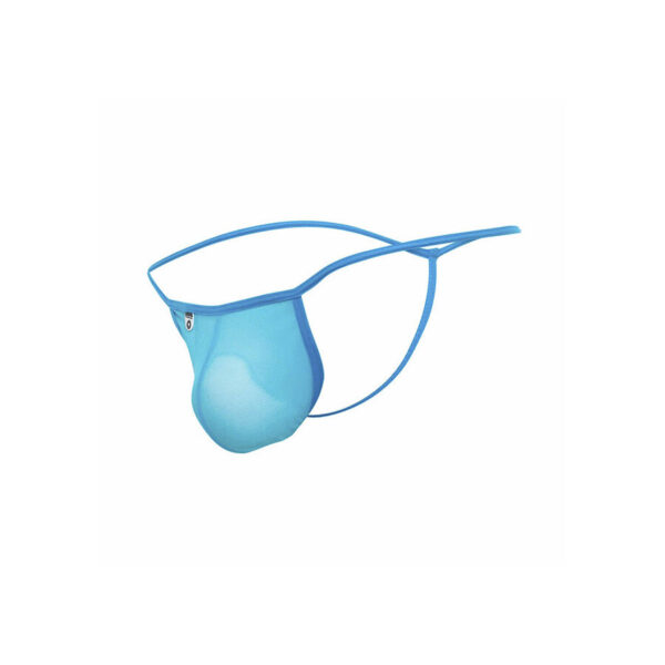 MOB - TANGA TRANSPARENTE CON FORMA DE T AQUA TALLA S/M