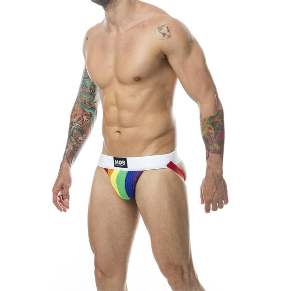 MOB - JOCK CLASICO STRIPE RAINBOW TALLA S