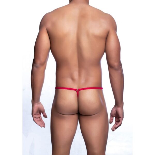 MOB - TANGA ROJO CON FORMA DE LAGRIMA TALLA S/M