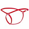 MOB - TANGA ROJO CON FORMA DE LAGRIMA TALLA S/M