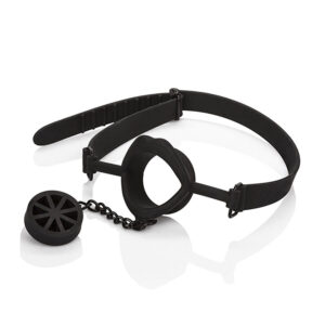 CALEXOTICS - SCANDAL BÂILLON AVEC PLUG EN SILICONE NOIR