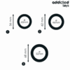 ADDICTED TOYS - LOT DANNEAUX PLATS EN SILICONE