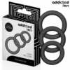 ADDICTED TOYS - LOT DE ANNEAUX EN SILICONE MODÈLE 1