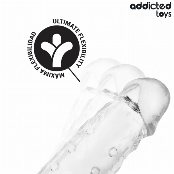 ADDICTED TOYS - EXTENSION DE PÉNIS TRANSPARENTE TAILLE S 23 CM