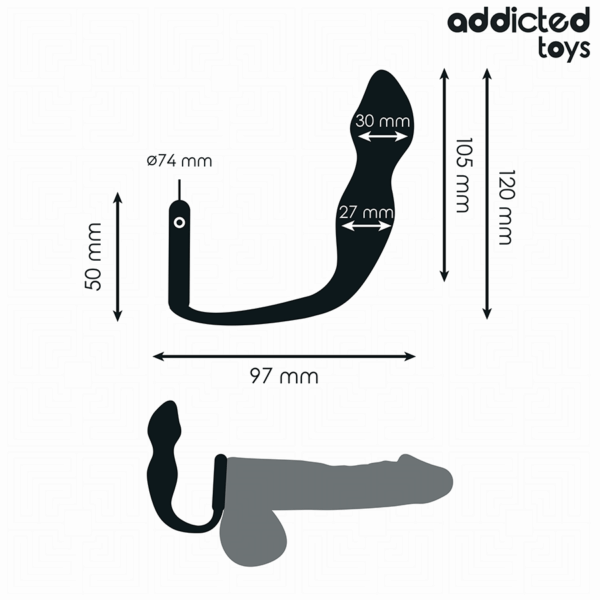 ADDICTED TOYS - PLUG ANAL AVEC ANNEAU MODÈLE 2