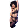 CHILIROSE - CR 4852 CONJUNTO LENCERÍA NEGRO TALLA S