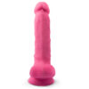 SILEXD - MODÈLE 1 PÉNIS RÉALISTE SILICONE PREMIUM SILEXPAN ROSE FLUORESCENT 17,5 CM